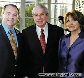 Christopher Ruddy with Ronald and Pamela Kessler
