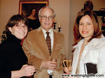 Margaret Carlson, Frank Fahrenkopf and Beth Solomon