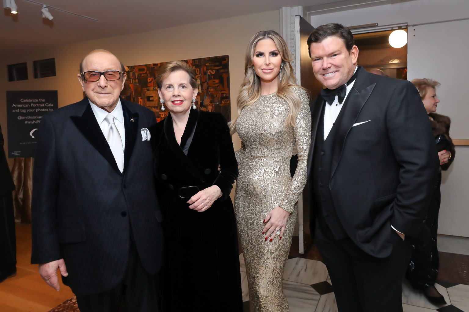 Clive Davis, Adrienne Arsht, Amy Baier, Bret Baier. Photo By Tony ...